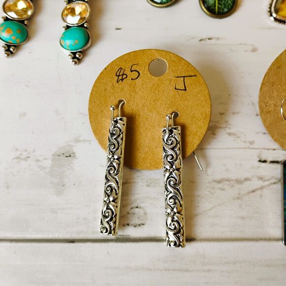 New 10 Colorful Earrings Dangle/Drop Resellers Lot/Bundle Gold & Silver Tone - Picture 5 of 7